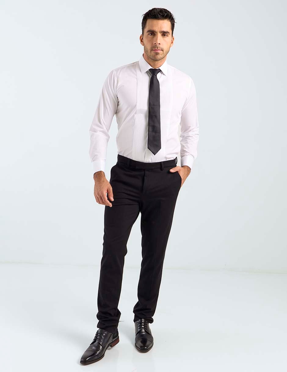 Camisa de vestir de algodón manga larga para hombre 3