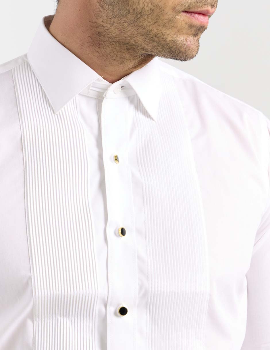 Camisa de vestir de algodón manga larga para hombre 5
