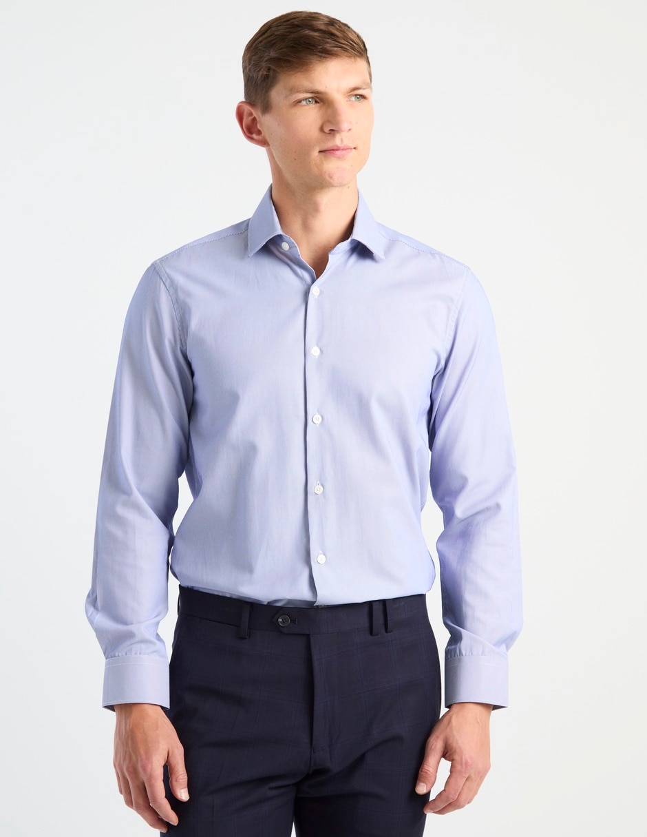 Camisa de vestir manga larga para hombre