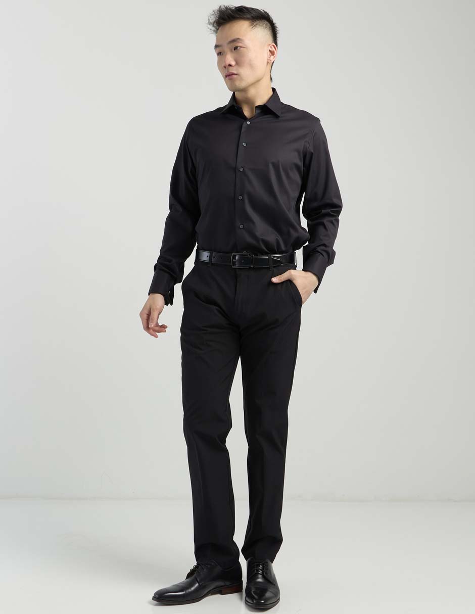 Camisa de vestir de algodón manga larga para hombre 3