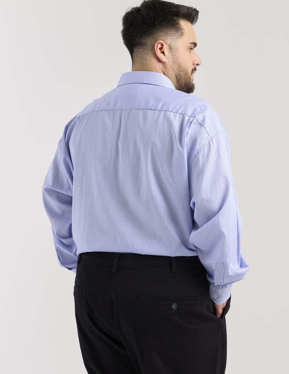 Camisa de vestir de algodón manga larga para hombre 2