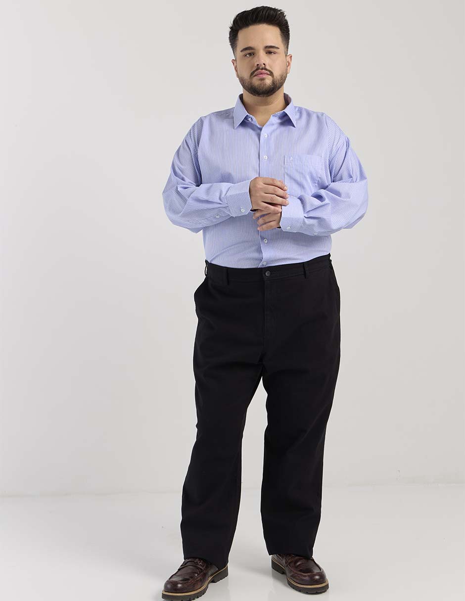 Camisa de vestir de algodón manga larga para hombre 3