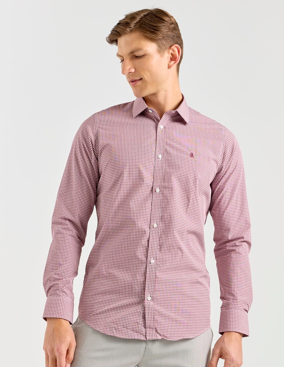 Camisa de vestir de bambú manga larga para hombre