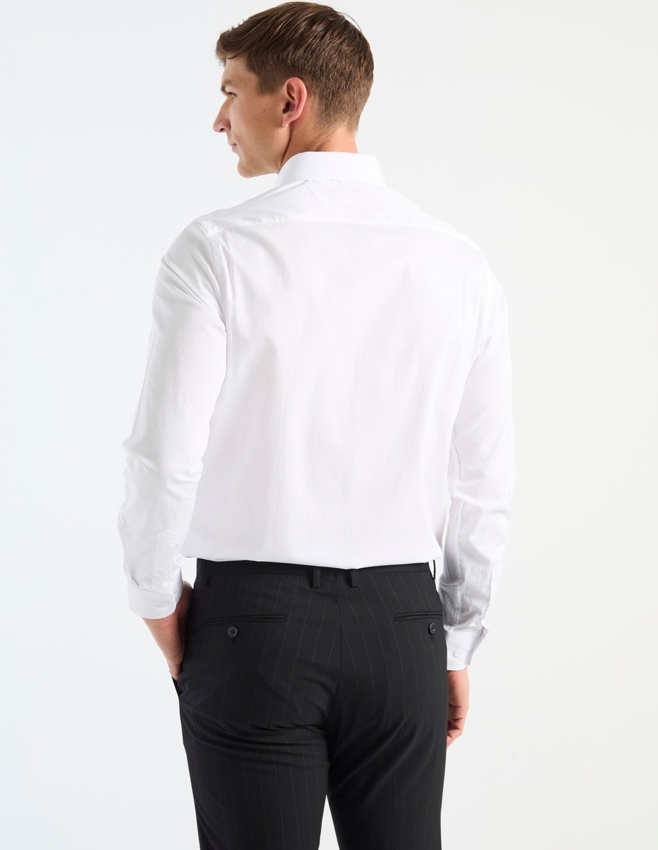 Camisa de vestir de algodón manga larga para hombre 2