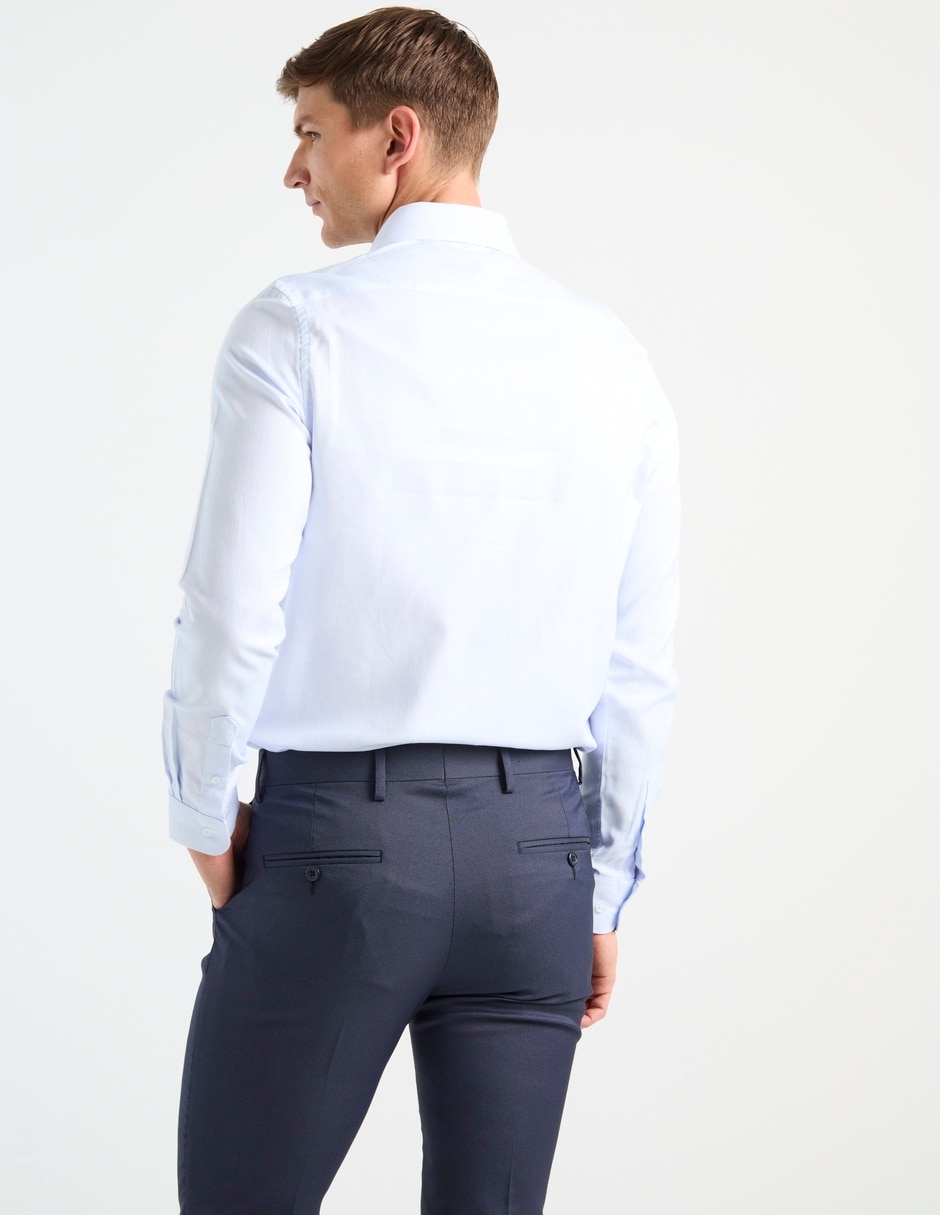 Camisa de vestir de algodón manga larga para hombre 2