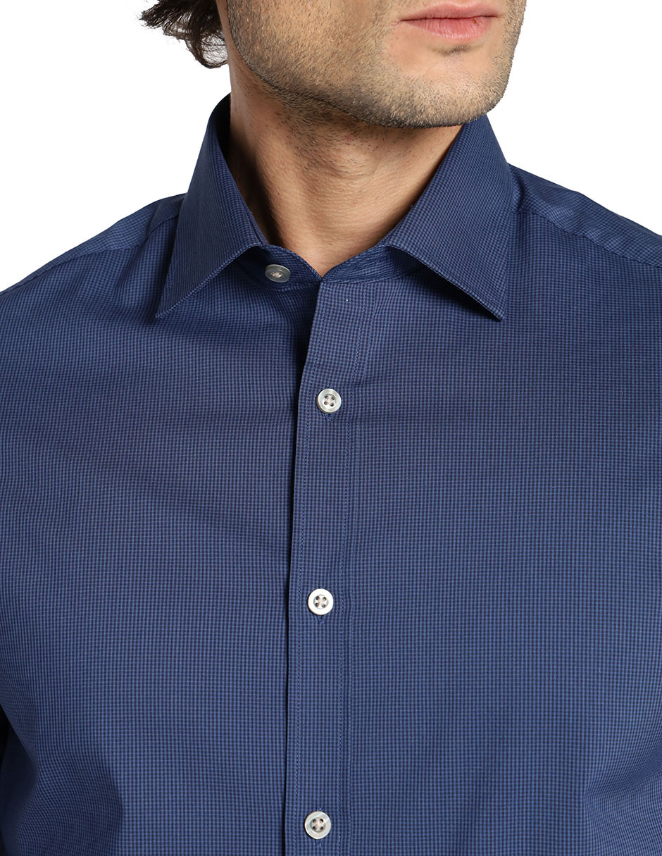 Camisa de vestir de algodón manga larga para hombre 2