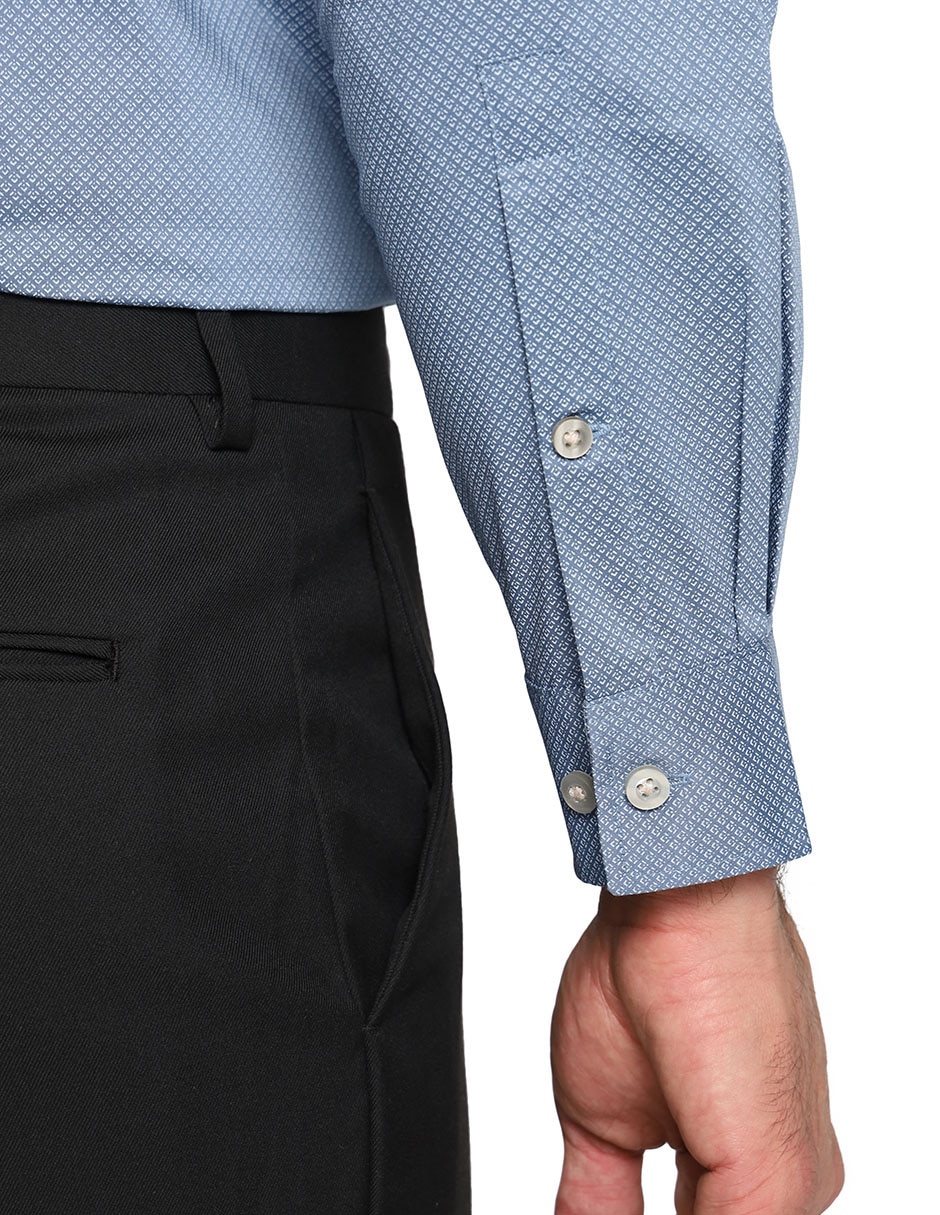 Camisa de vestir de algodón manga larga para hombre 2