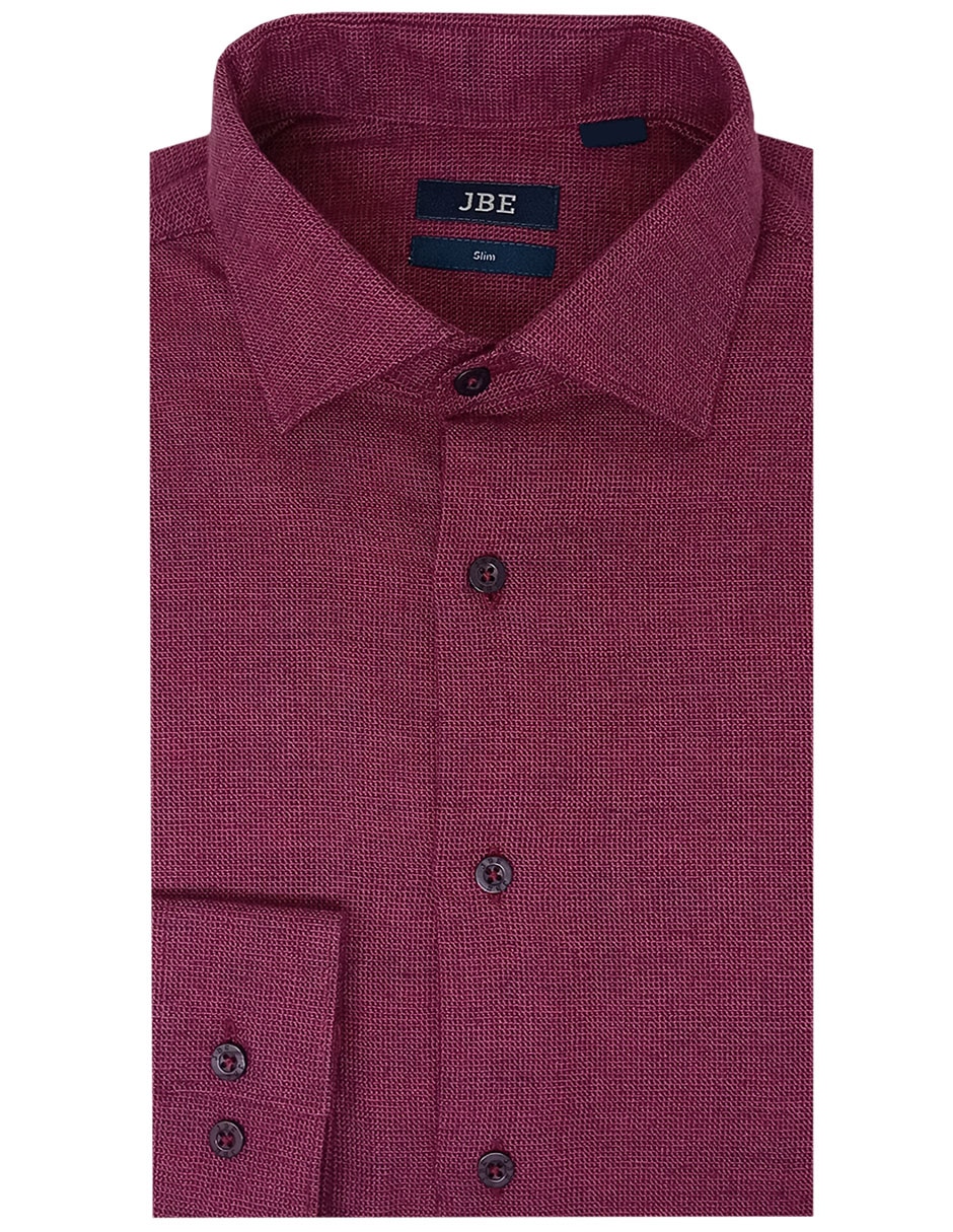 Camisa de vestir de algodón manga larga para hombre
