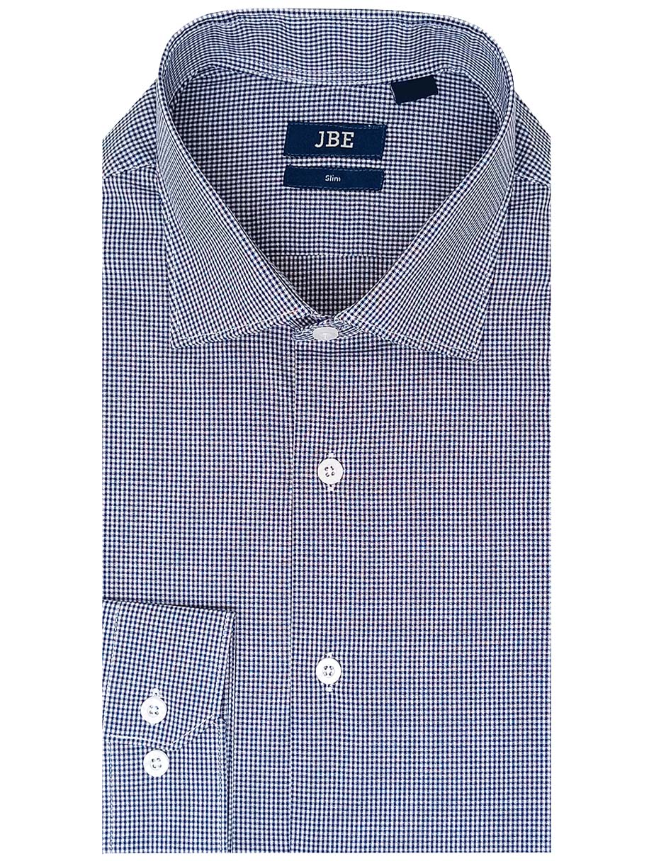 Camisa de vestir de algodón manga larga para hombre 1