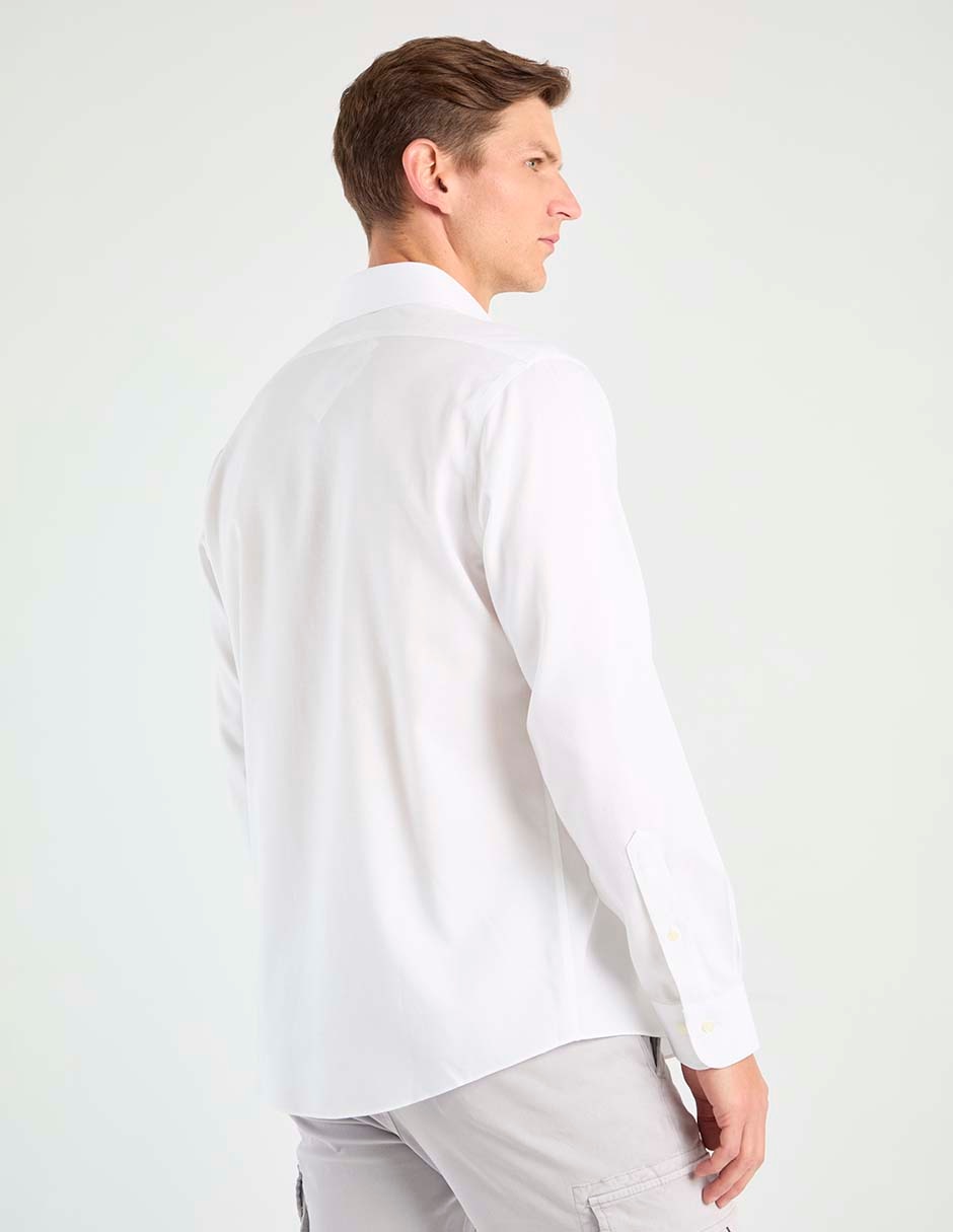 Camisa de vestir de algodón manga larga para hombre 2