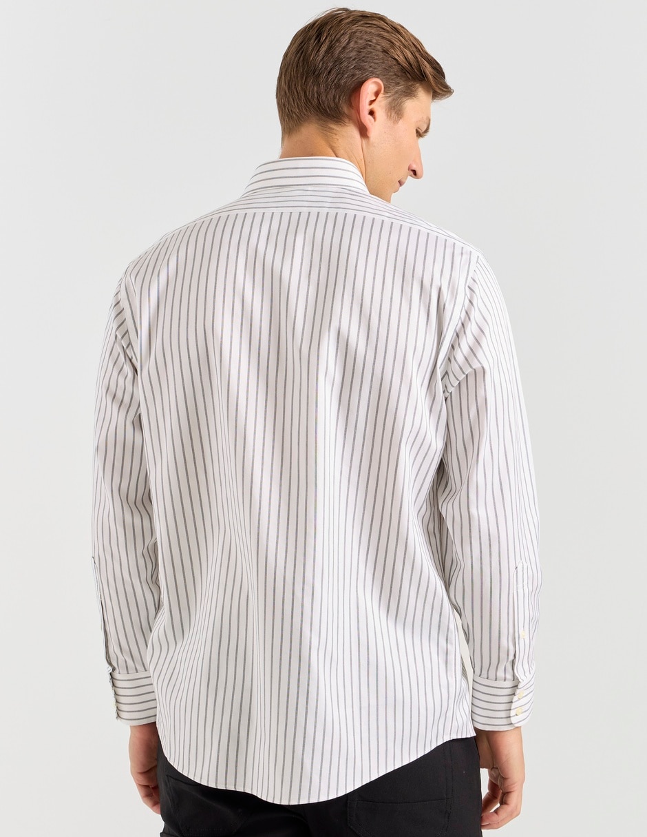 Camisa de vestir de algodón manga larga para hombre 2