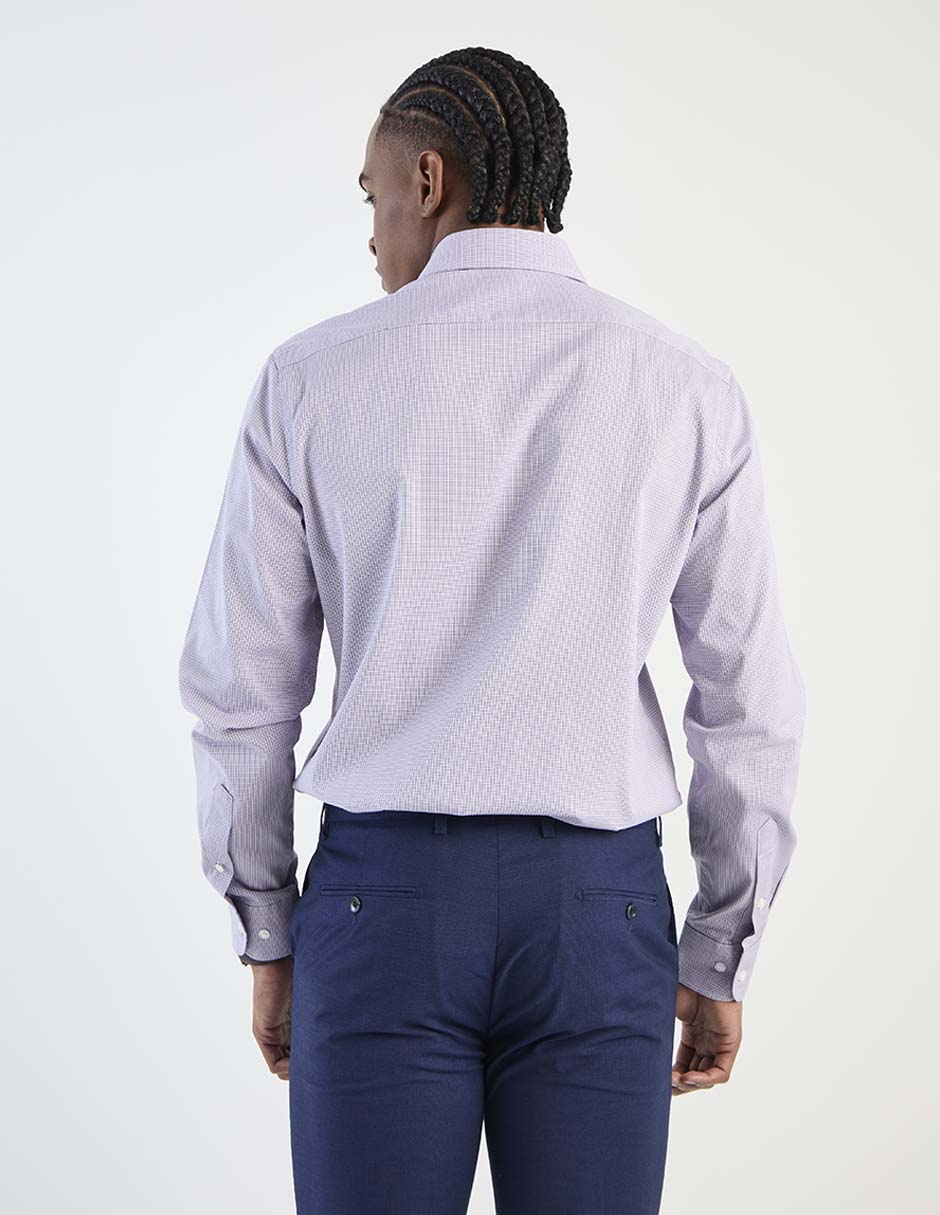 Camisa de vestir de algodón manga larga para hombre 2
