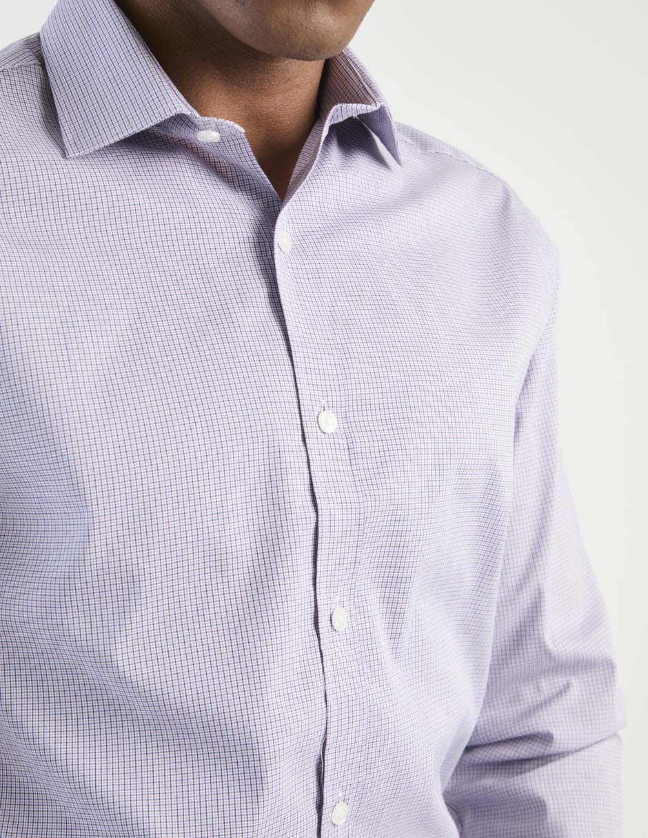 Camisa de vestir de algodón manga larga para hombre 4