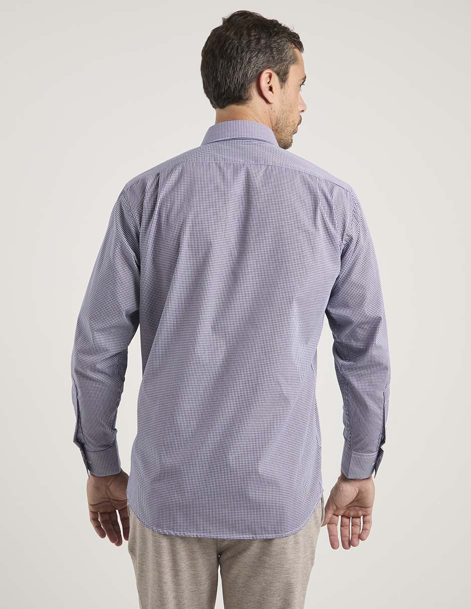 Camisa de vestir de algodón manga larga para hombre 6