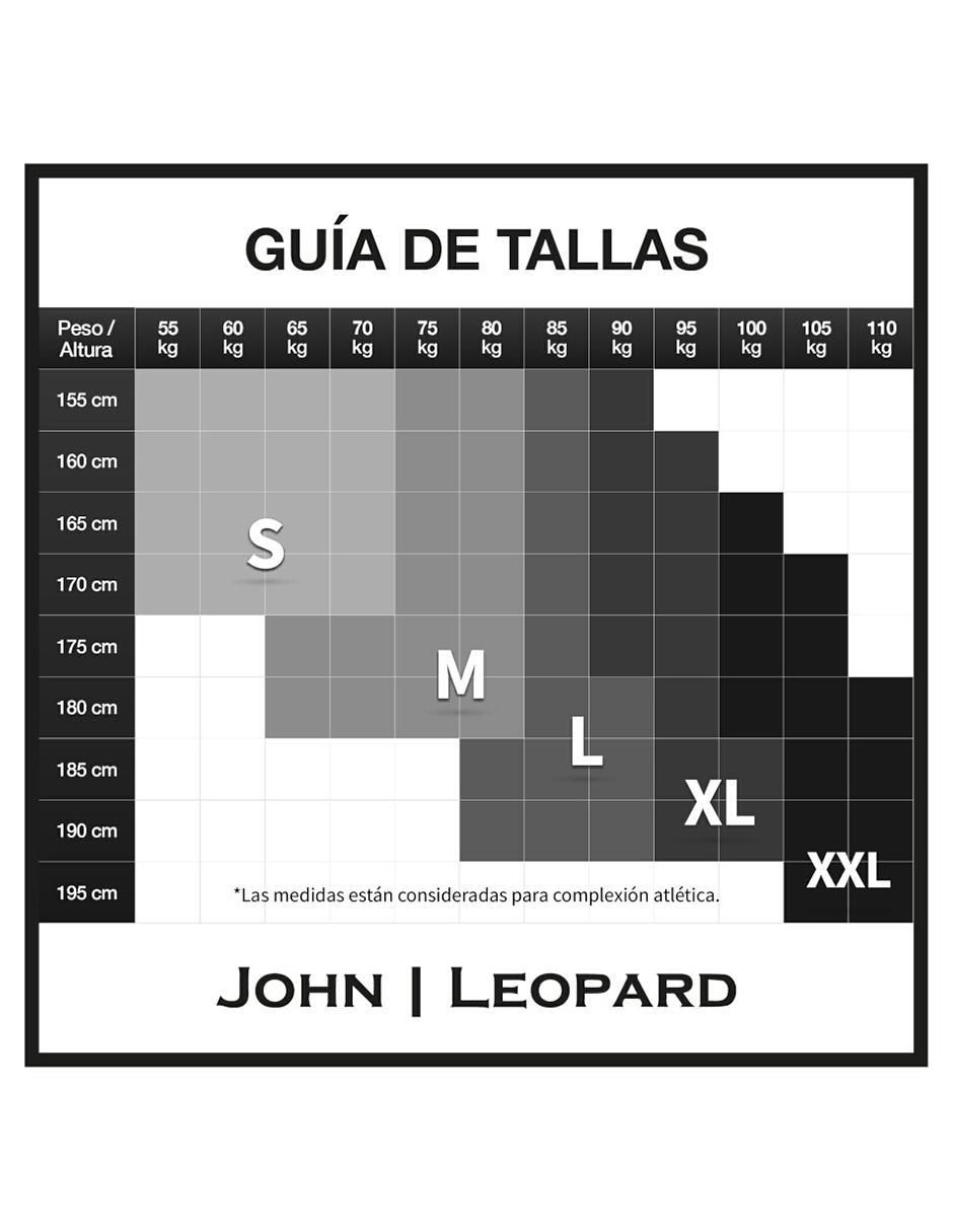 "camisa/sobrecamisa" formal john leopard "de" (si aplica) poliéster y algodón "manga" larga "para hombre"