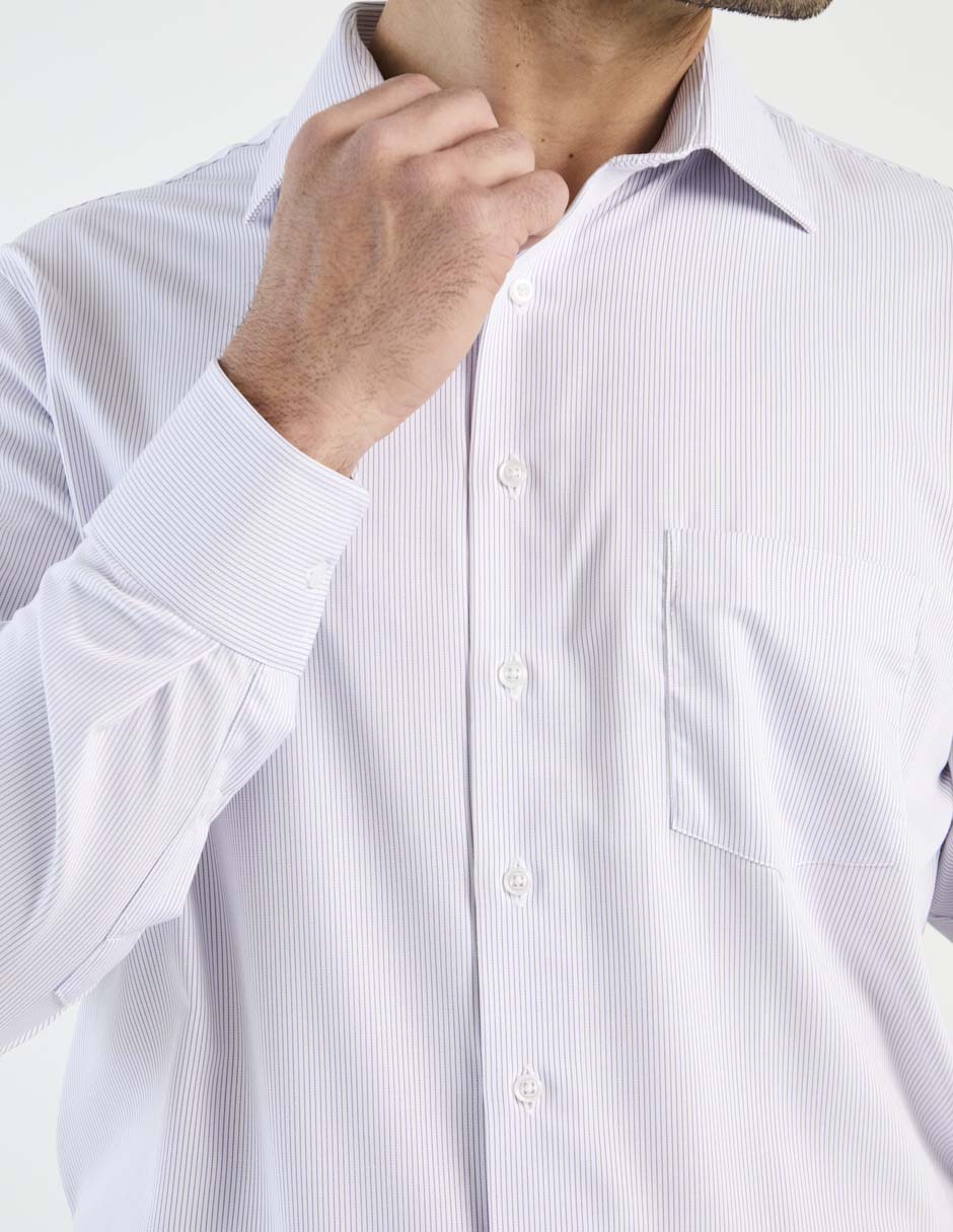 Camisa de vestir de bambú manga larga para hombre 3