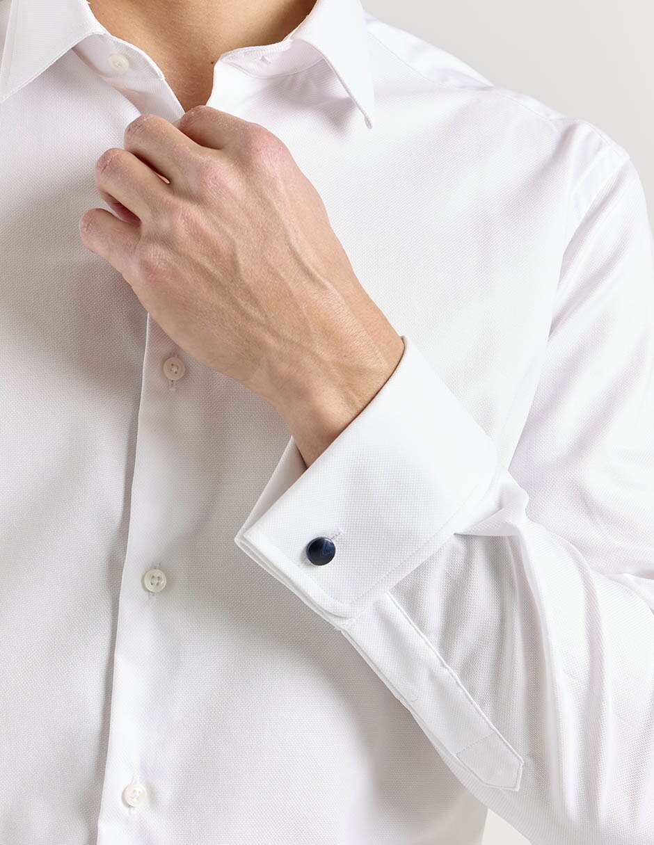 Camisa de vestir de algodón manga larga para hombre 7