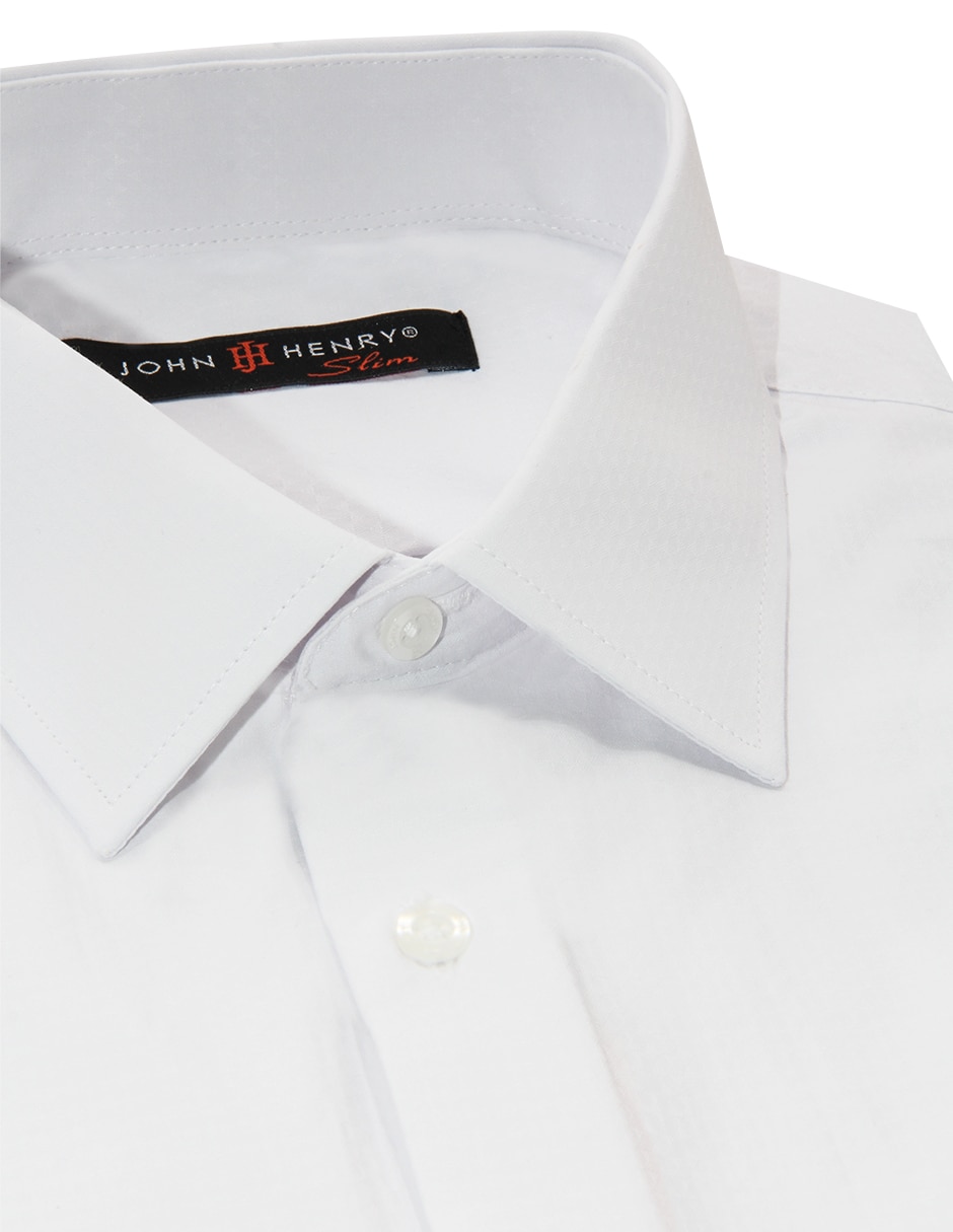 Camisa formal de algodón manga larga para hombre 4