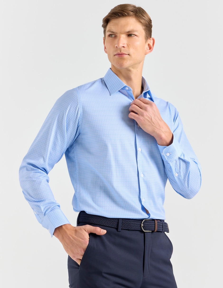 Camisa de vestir de manga larga para hombre Camisa de vestir de manga larga para hombre