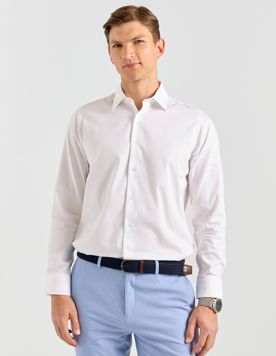 Camisa de vestir manga larga para hombre
