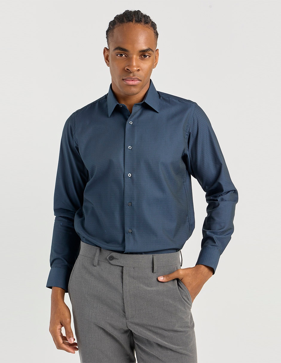 Camisa de vestir manga larga para hombre