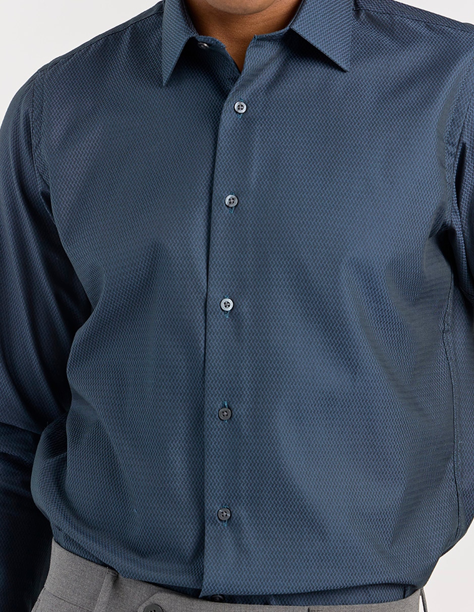 Camisa de vestir manga larga para hombre 4