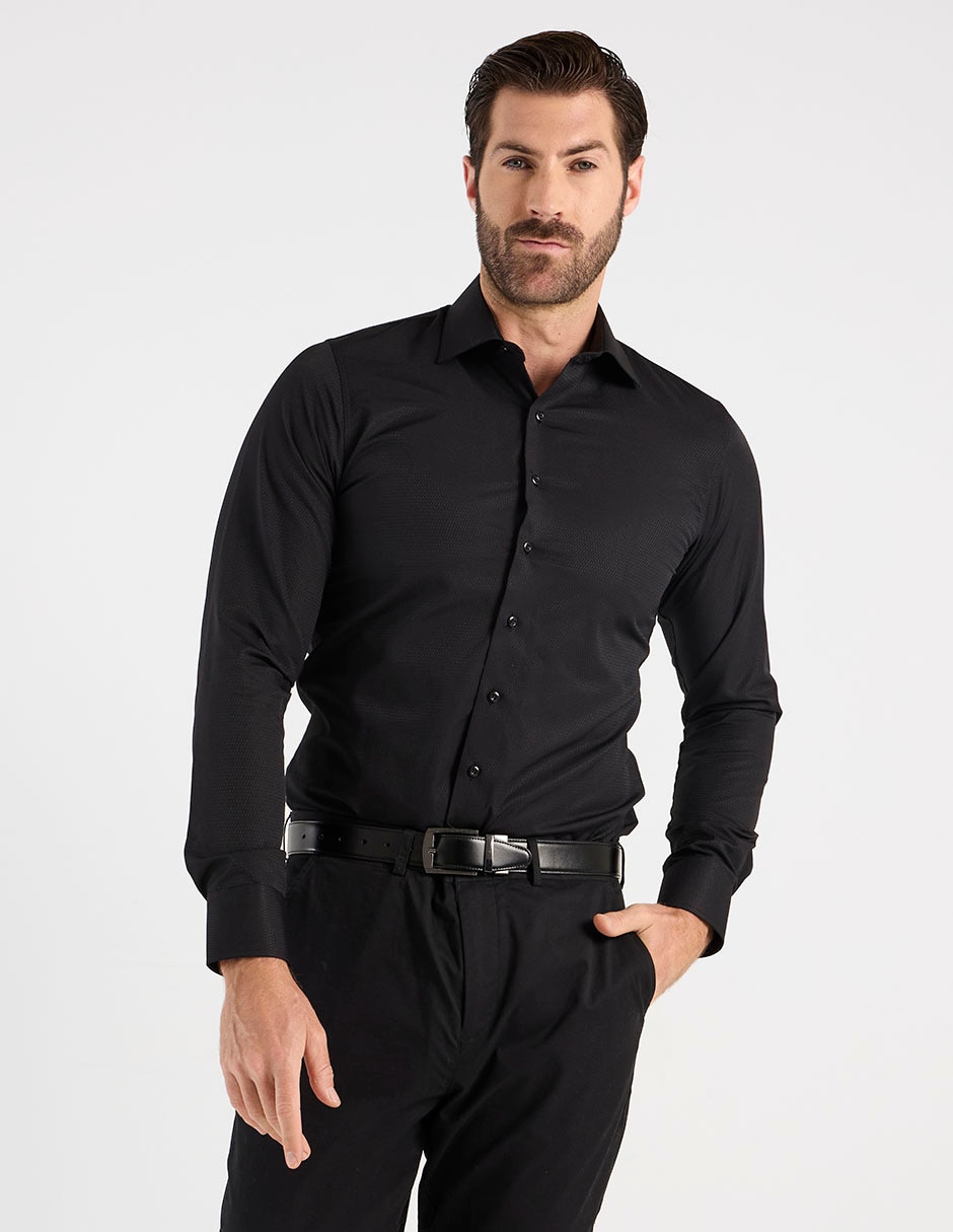 Camisa de vestir manga larga para hombre