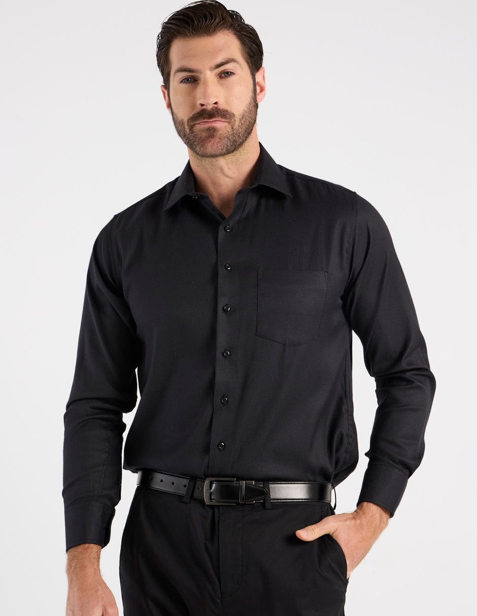 Camisa de vestir de manga larga para hombre
