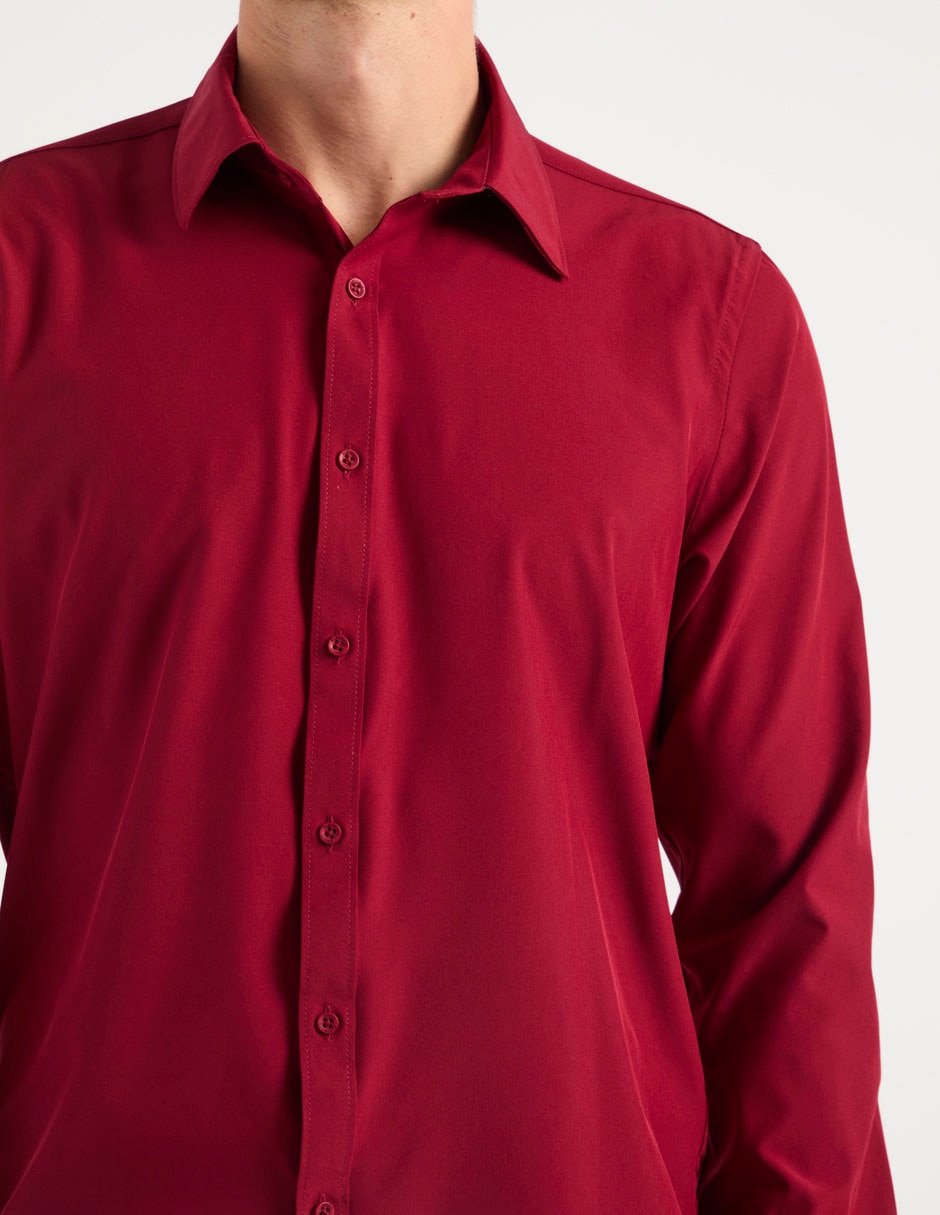 Camisa de vestir manga larga para hombre 4