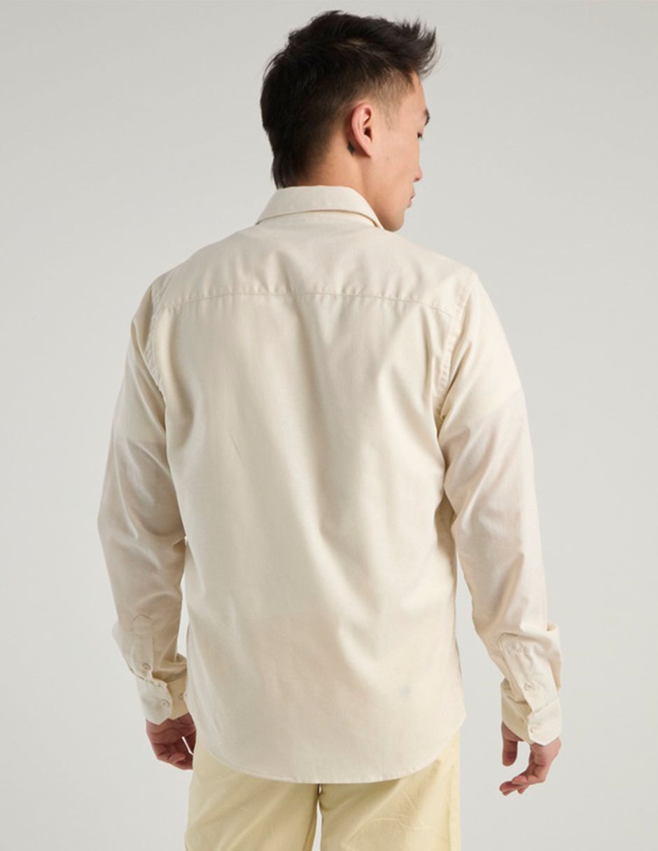 Camisa casual de algodón manga larga para hombre 6