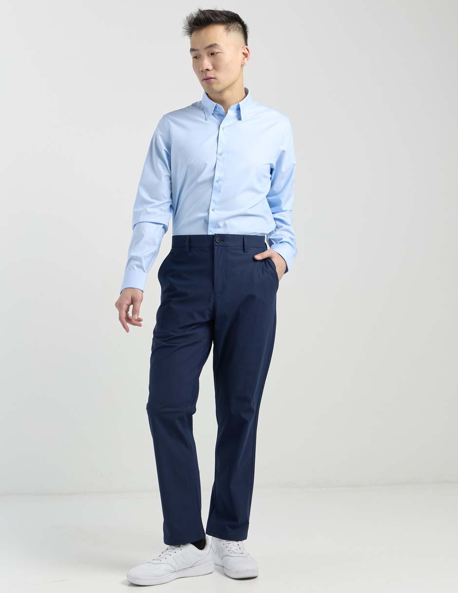 Camisa formal manga larga para hombre 2