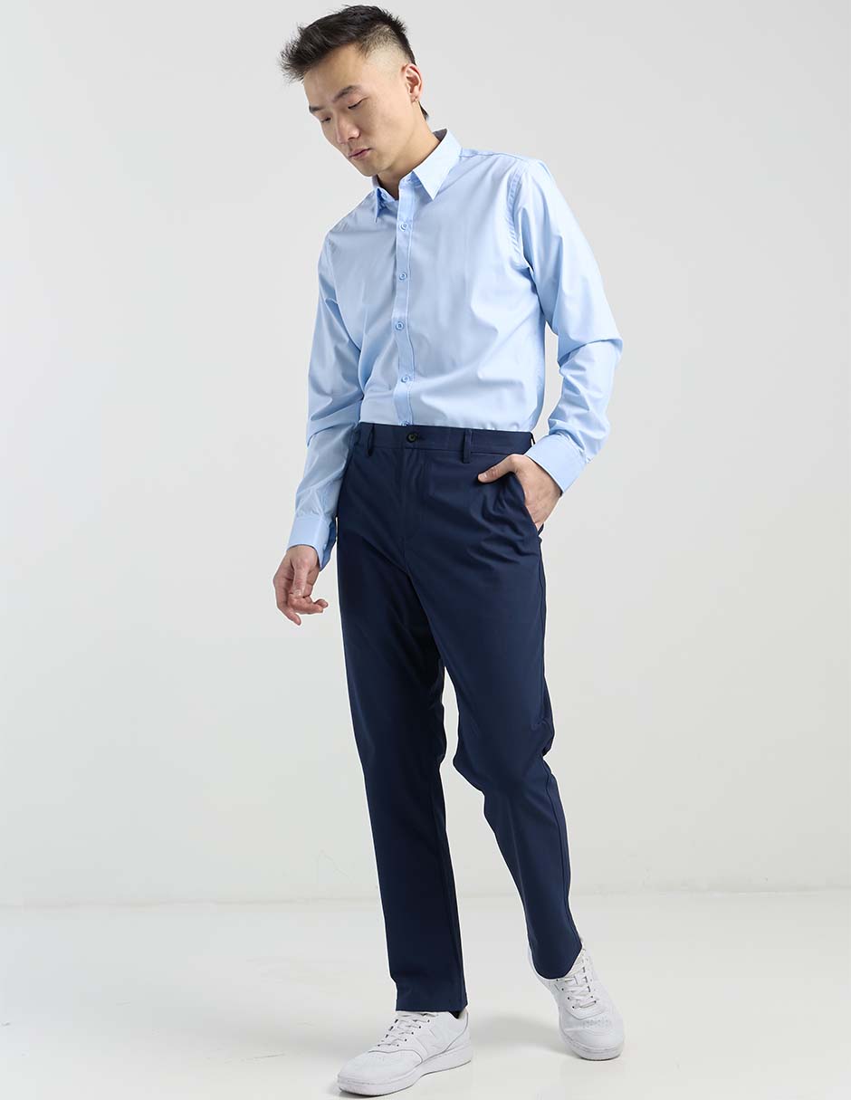 Camisa formal manga larga para hombre 3