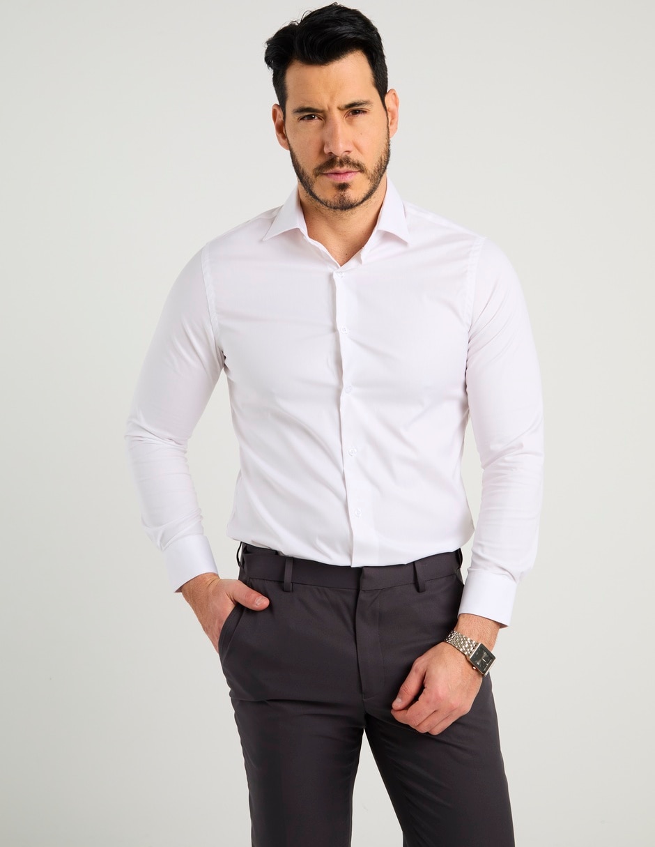 Camisa de vestir manga larga para hombre 2