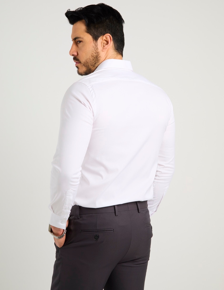 Camisa de vestir manga larga para hombre 6