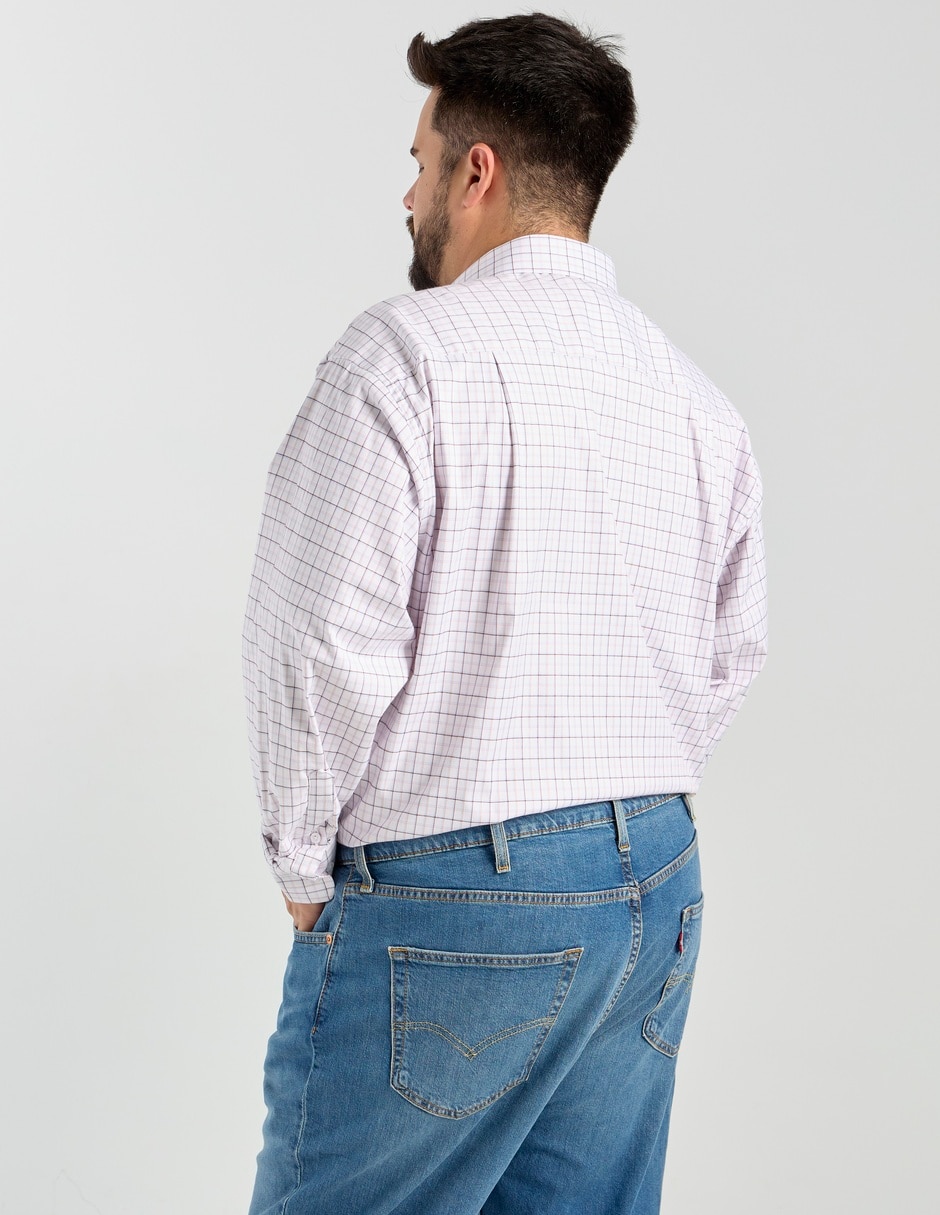 Camisa casual manga larga para hombre 6