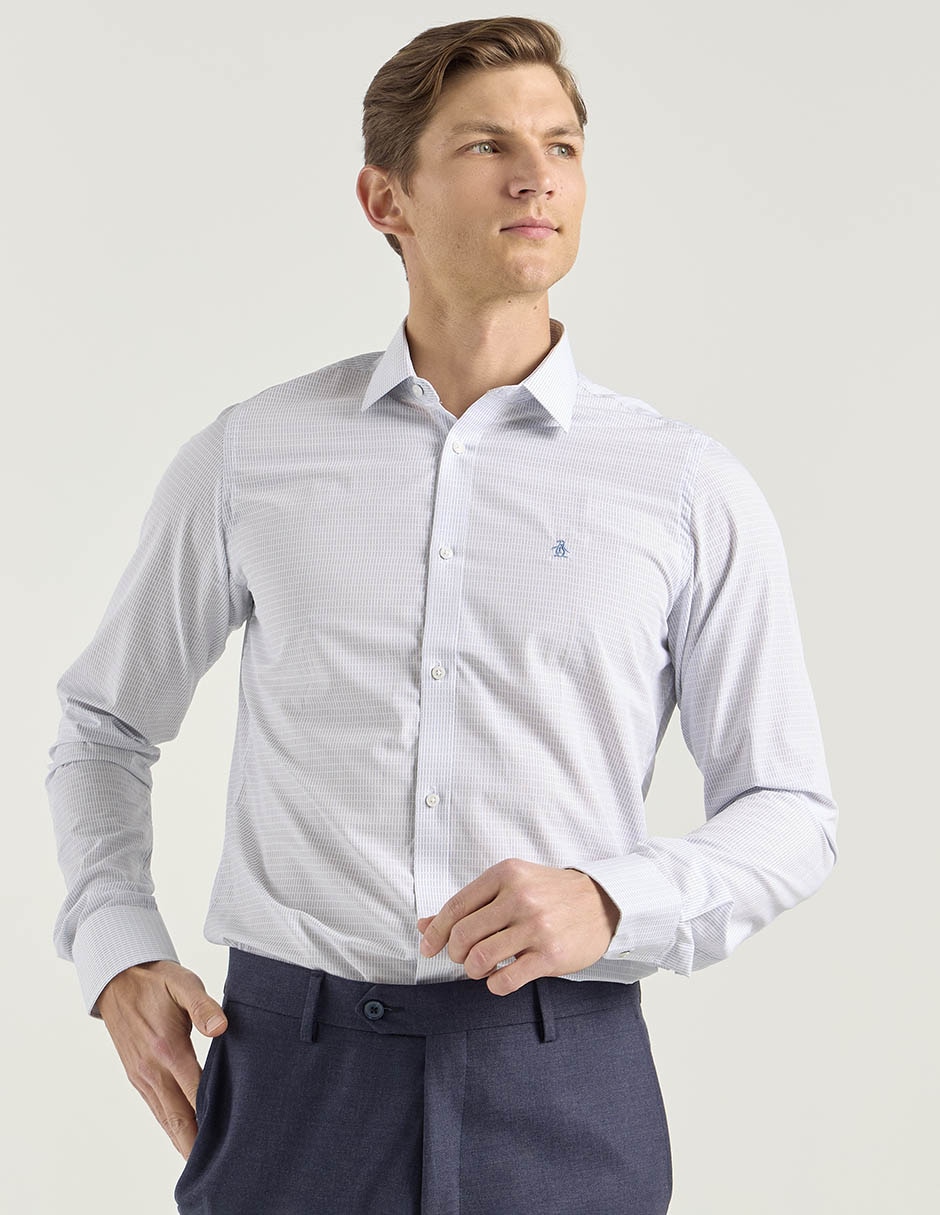 Camisa de vestir de bambú manga larga para hombre Camisa de vestir de bambú manga larga para hombre