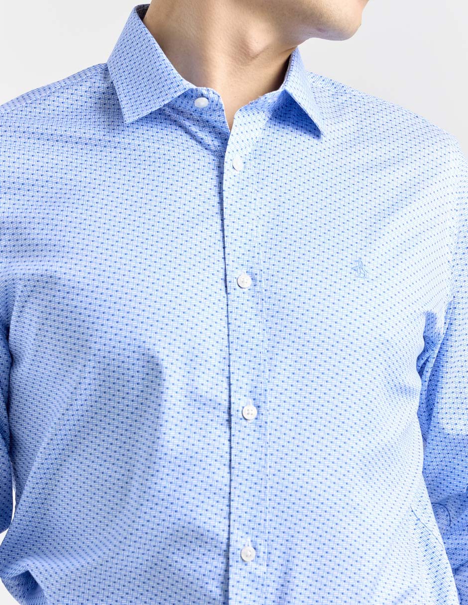 Camisa de vestir de bambú manga larga para hombre 4