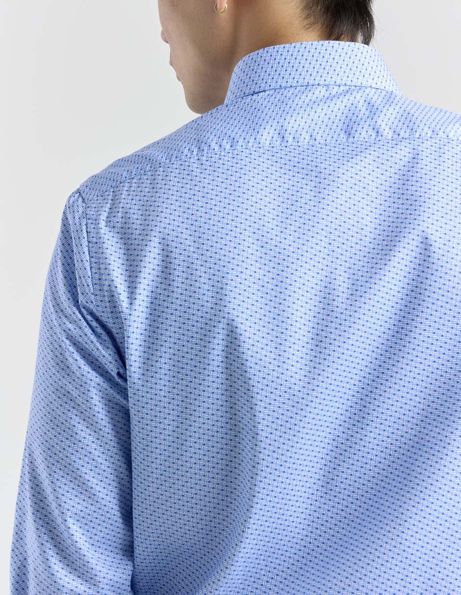 Camisa de vestir de bambú manga larga para hombre 5