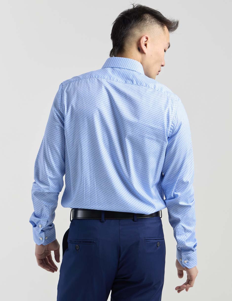 Camisa de vestir de bambú manga larga para hombre 6