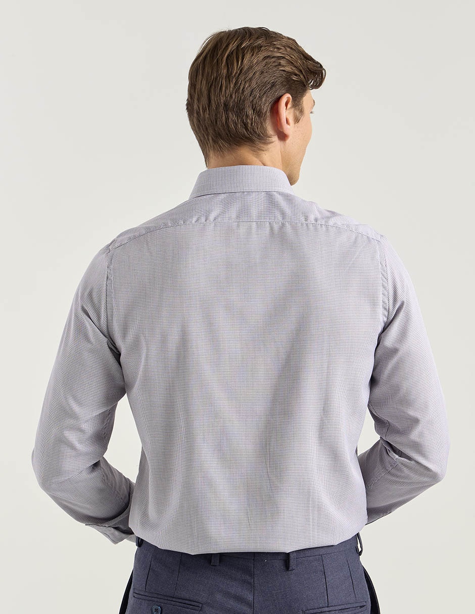 Camisa de vestir de bambú manga larga para hombre 2