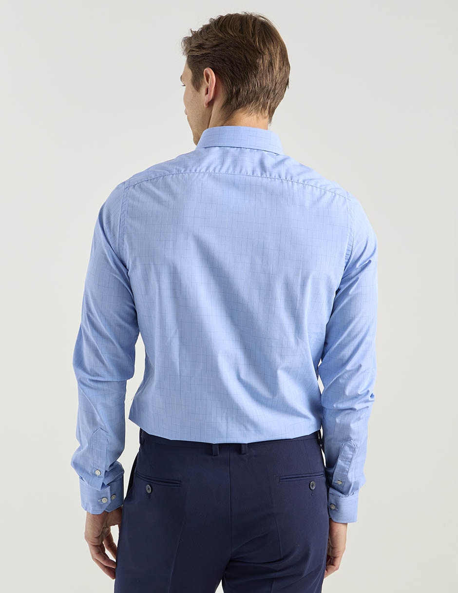 Camisa de vestir de bambú manga larga para hombre 2