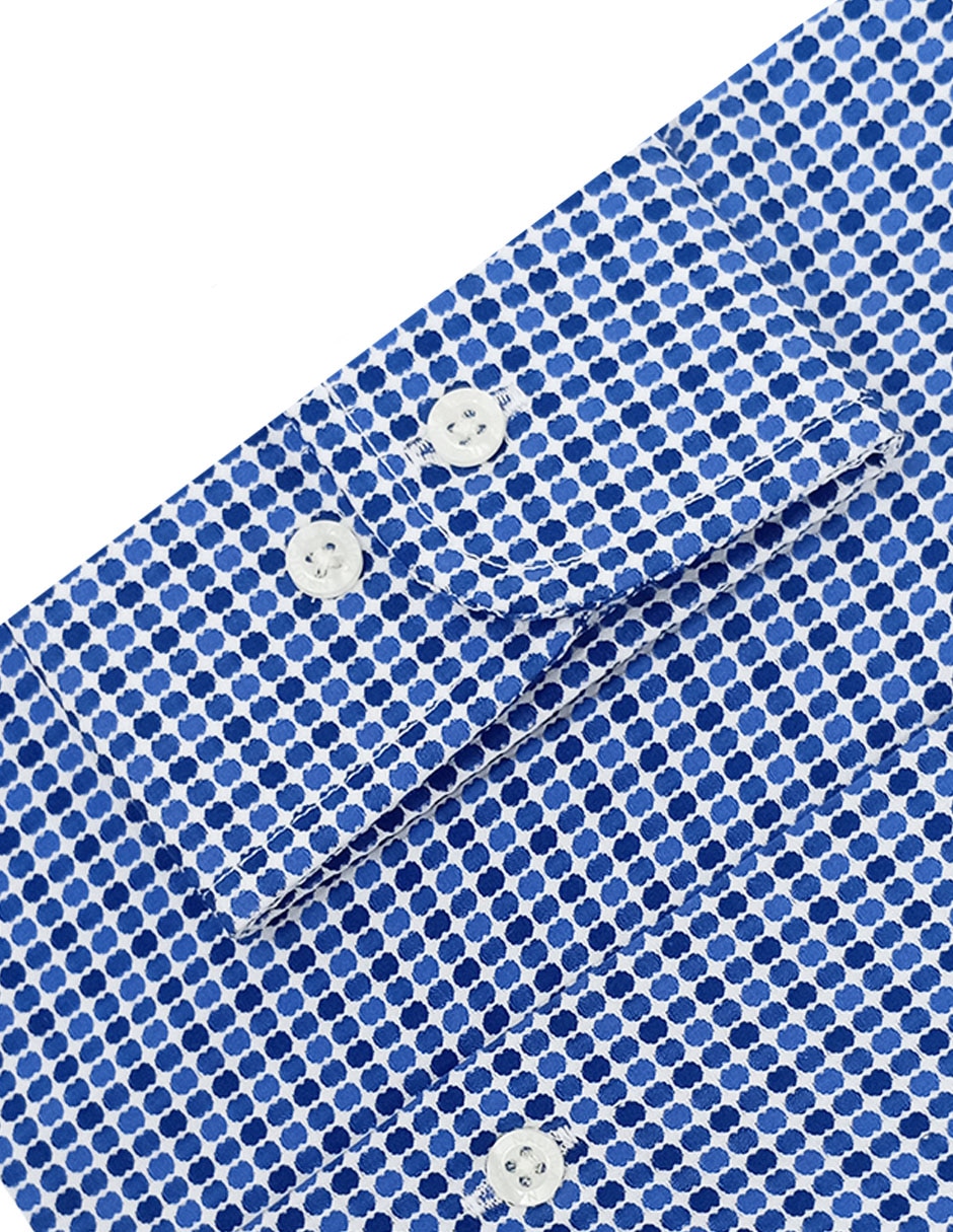 Camisa de vestir de algodón manga larga para hombre 4