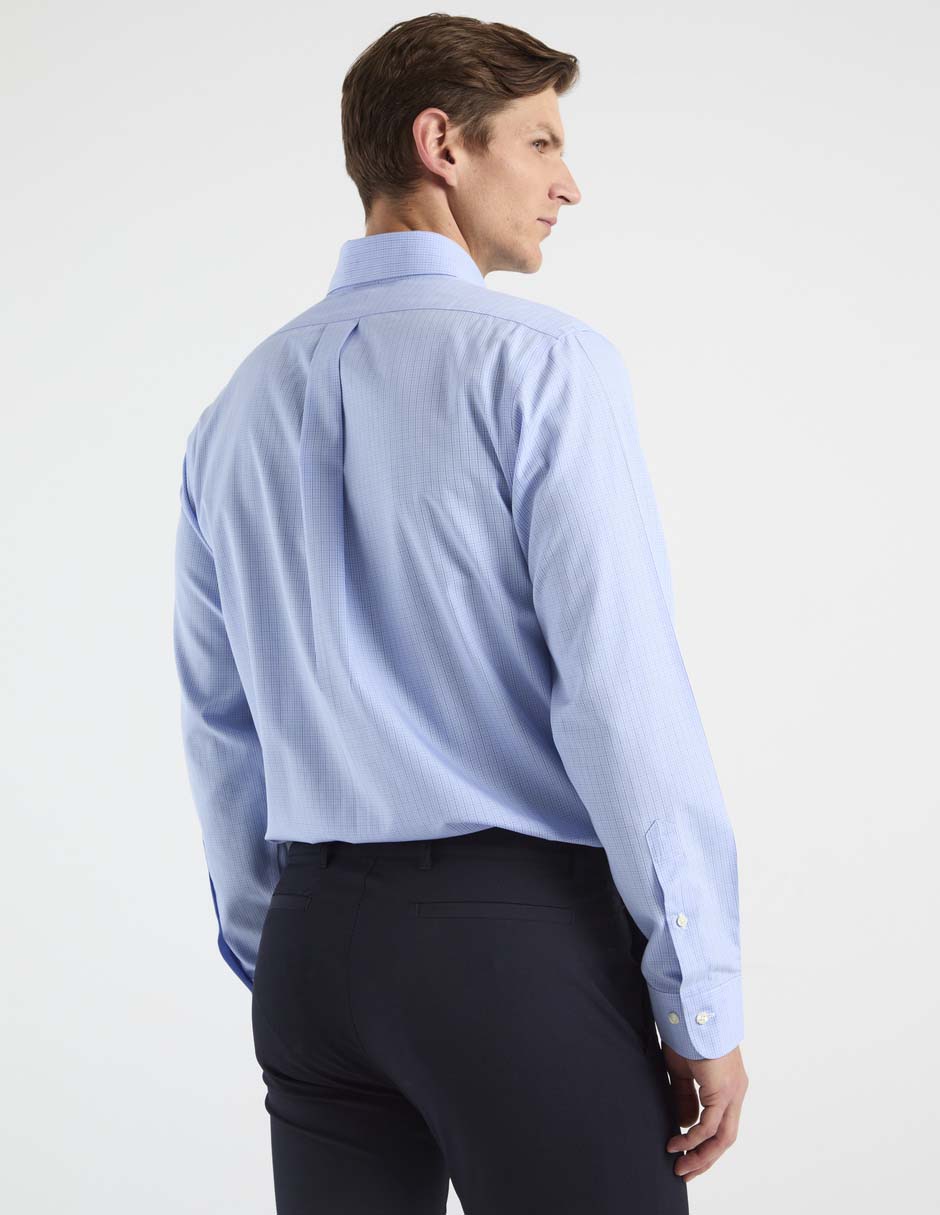 Camisa de vestir de algodón manga larga para hombre 2