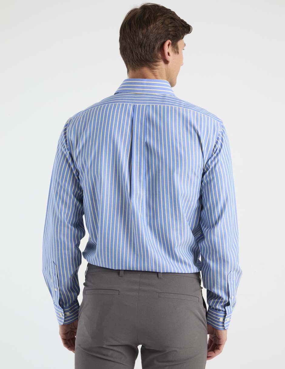 Camisa de vestir de algodón manga larga para hombre 2
