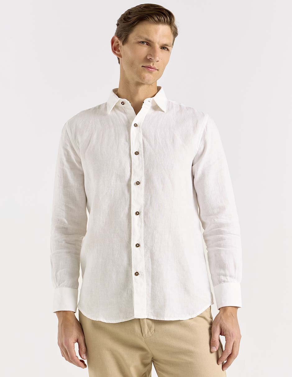 Camisa casual de algodón manga larga para mujer Camisa casual de algodón manga larga para mujer