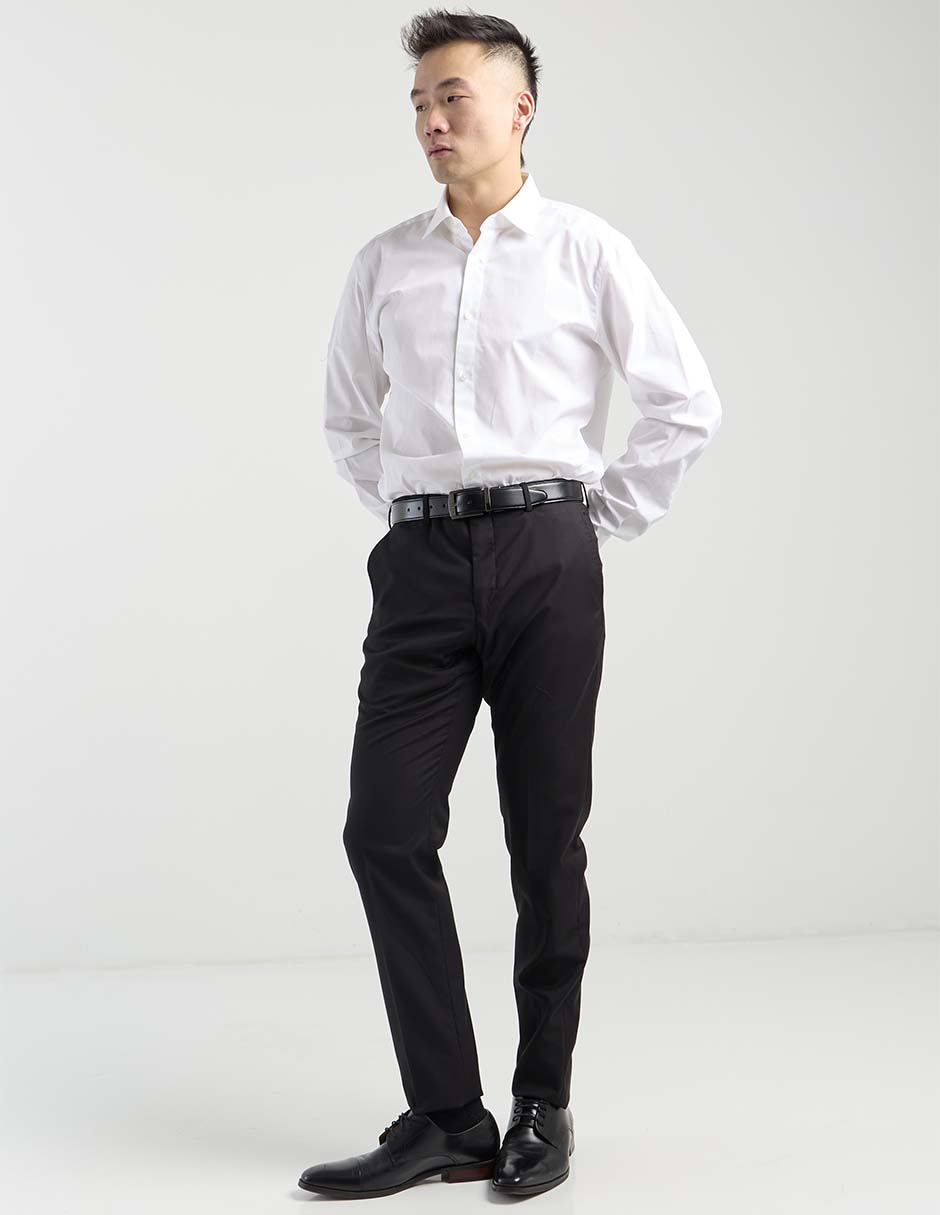 Camisa de vestir de algodón manga larga para hombre 3