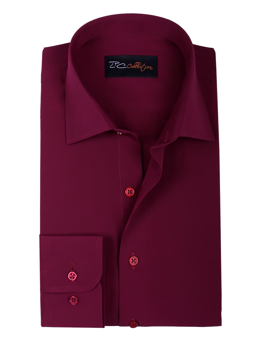 Camisa de vestir de bambú manga larga para hombre 2