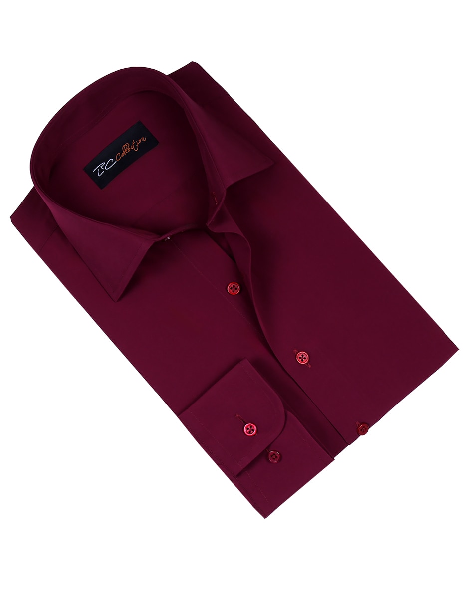 Camisa de vestir de bambú manga larga para hombre 3