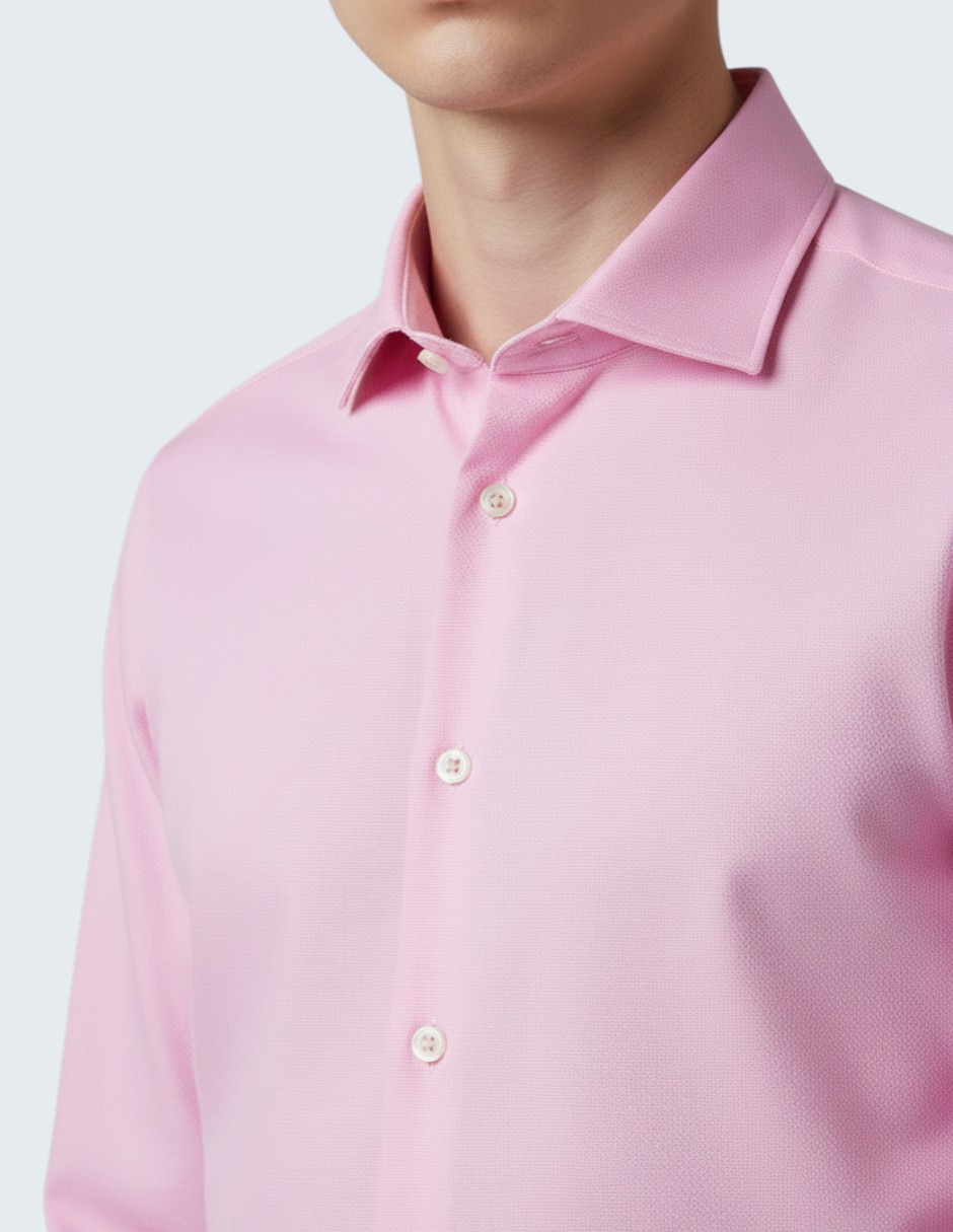 Camisa de vestir de algodón manga larga para hombre 2