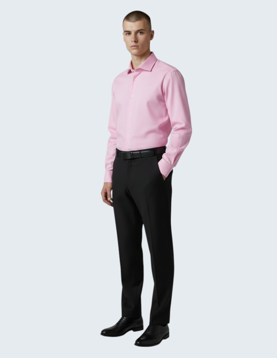 Camisa de vestir de algodón manga larga para hombre 3